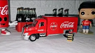 camion a escala coca cola de reparto