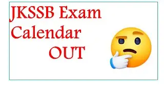 JKSSB Exam calendar Out | Will Exam be on Time | VLW | FAA | Exam calendar or Joke