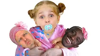 Надя нашла куклу мальчика и играет с ней как мама #Shorts