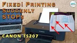 CANON TS207 HOW To Fix Printing Suddenly Cuts Off | PinoyTECHs (Tagalog)