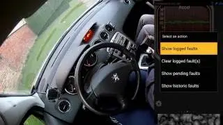 Car diagnostic ELM327 Cheap OBD diagnostic module Torque - demo on Peugeot 308 1,6 Diesel 2008.