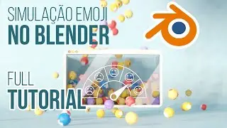 Simulação de Particulas Emoji no Blender