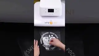 Use Sublimation HTV to transfer the pattern to the black cotton shirts!🎃#shorts