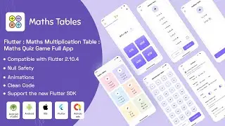 flutter maths multiplication tables: maths quiz full app ready to publish