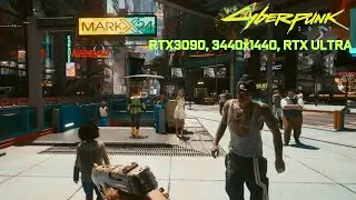 Cyberpunk 2077 |  RTX 3090 |  Open World Test |  Ray Tracing Ultra preset | 3440x1440