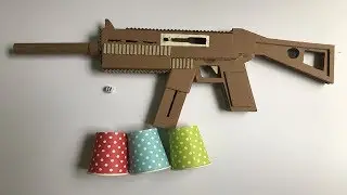 How To Make  UMP5 From Cardboard Full Auto | Mr Lou