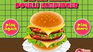 BURGER MAKER : Double Hamburger - Cooking Game For Kids