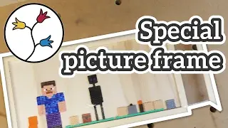 Make a special picture frame – real-life minecraft display