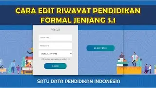 Cara Edit Riwayat Pendidikan Formal Jenjang S.1 Di Dapodik Agar Berhasil Tersimpan