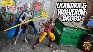 Marvel Legends Lilandra y Wolverine Brood 2Pack 50 YEARS Wolverine Reseña Review En Español