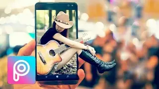 Picsart editing tutorial #7 ||manipulation photo out of frame | 3D effect | foto keluar bingkai
