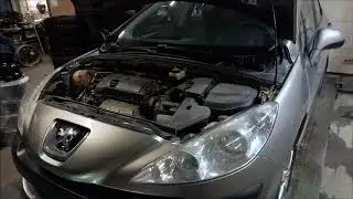 Peugeot 308 замена радиатора охлаждения