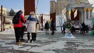 Save ФОП. Майдан. -22°. Спасибо Зеленскому за возможность замёрзнуть.