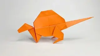 Origami DIMETRODON | How to make a paper dinosaurs