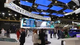 Серьёзные темы и яркие стенды: как прошёл первый день ПМЭФ-2024?
