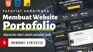 Membuat Statistik - Template Website Portofolio - Part 3