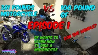 TEACHING MY CUTE GIRLFRIEND HOW TO RIDE A BIG BIKE | EPISODE 1 | CAN SHE DO IT?