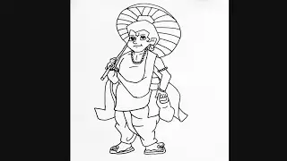 Simple way to draw Lord Vaman/Lord Vaman drawing/Kids drawing #shorts #ytshorts #drawing #ashortaday