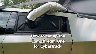 Campstream One for Tesla Cybertruck Setup #shorts #tesla #rivian #camping