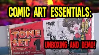 Comic Art Essentials : Unboxing and DEMO of DELETER screen tone set Vol.1