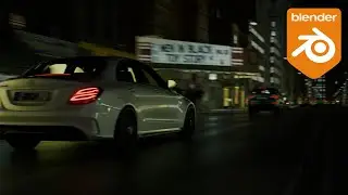 Blender 3D Car Night Animation (CGI)