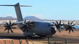 Spanish Air Force A400 at Lanzarote!!