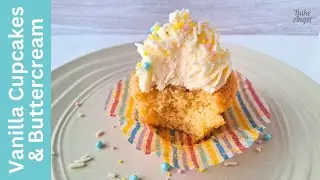 How to make Dairy Free Vanilla Cupcakes | Includes Buttercream Decorating