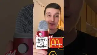 FAST FOOD Old Logo vs New Logo ( ASMR ) #shorts #food #asmr