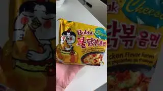 trying samyang cheese fire noodles