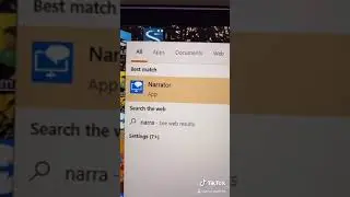 How to use the Narrator Function in Windows10