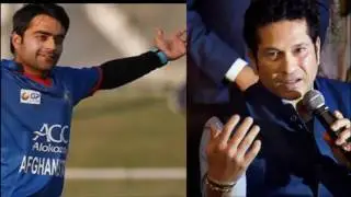 Vivo IPL 2017 | Afghanistan spinner Rashid Khan meets || Sachin Tendulkar