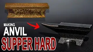 Making super beautiful anvil - from rusty Railroad Track - Restoration Lover