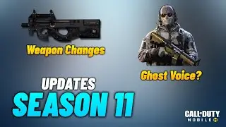 Season 11 Ghost Voice update & Weapon Balances CODM | Season 11 Battle Pass Character & Changes