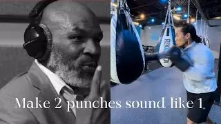 Making 2 punches sound like 1