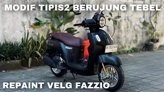 SELESAI PROJECT FAZZIO PROPER | REPAINT VELG FAZZIO PROPER JADI WARNA APA YA?