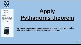 G20a Apply Pythagoras EXPRESS