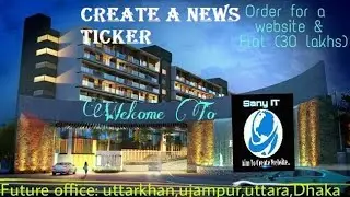 How to create news ticker in html ! Create Text Scrolling | Rolling Text | News Ticker & Headline