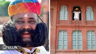 He hasn't shaved his mustache for over 30 years, but now his mustache is as long as a 2-story house.