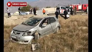 Otomobil şarampole uçtu: 2'si ağır 4 yaralı