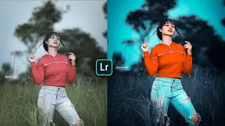 Dark blue and orange tone Lightroom photo editing tutorial