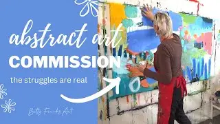 Colorful Abstract Art for a Local Client | Abstract Painting | Mixed Media