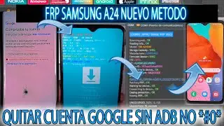 FRP SAMSUNG A24 NUEVO METODO QUITAR CUENTA GOOGLE CUALQUIER SEGURIDAD CON UNLOCKTOOL A245