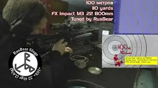Пули 10X в тире на 100 метров 10 выстрелов 20мм (4/5 дюйма)