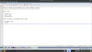 How to create an executable file from a Python script