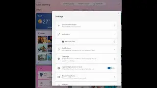 Widget Panel feature control in windows 11