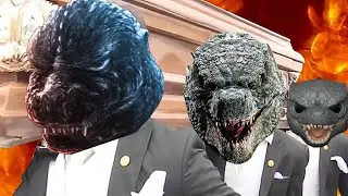 Nuclear Godzilla vs King Ghidorah - Coffin Dance Cover Song