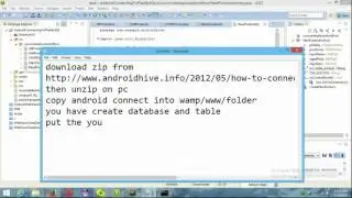 How to connect Android with php and mysql