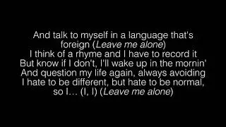 NF- Leave Me Alone Lyrics