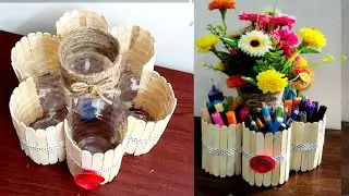 Unique Plastic bottle craft idea 