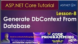 How To Generate DbContext from data base from SQL Server in asp.net| Scaffold-DbContext | Lesson 8